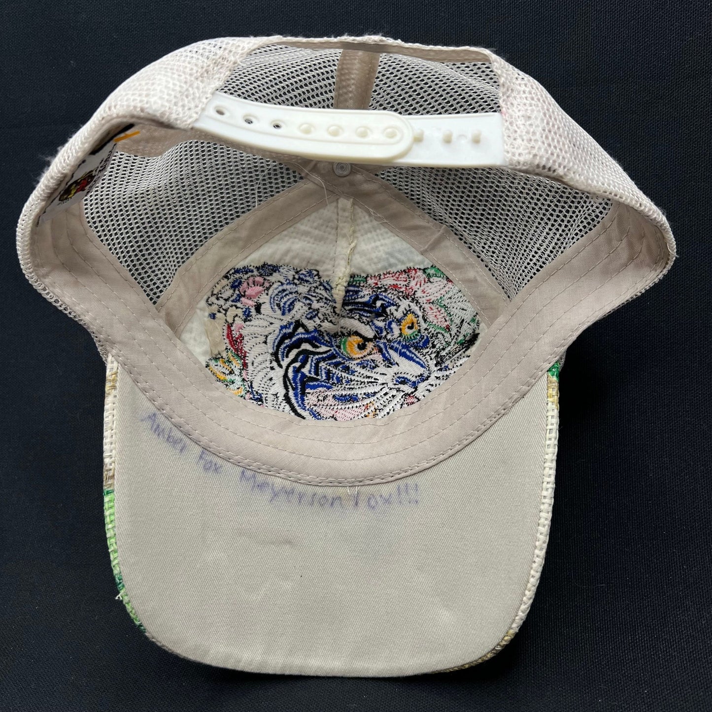 Ed Hardy Don Ed Hardy Tiger Rhinestone Trucker Hat Y2K