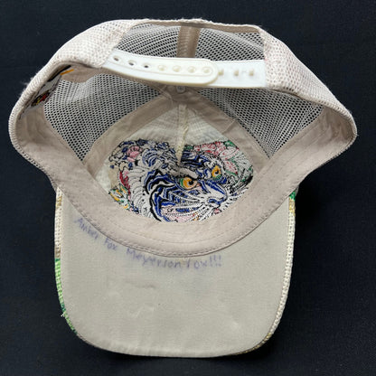 Ed Hardy Don Ed Hardy Tiger Rhinestone Trucker Hat Y2K