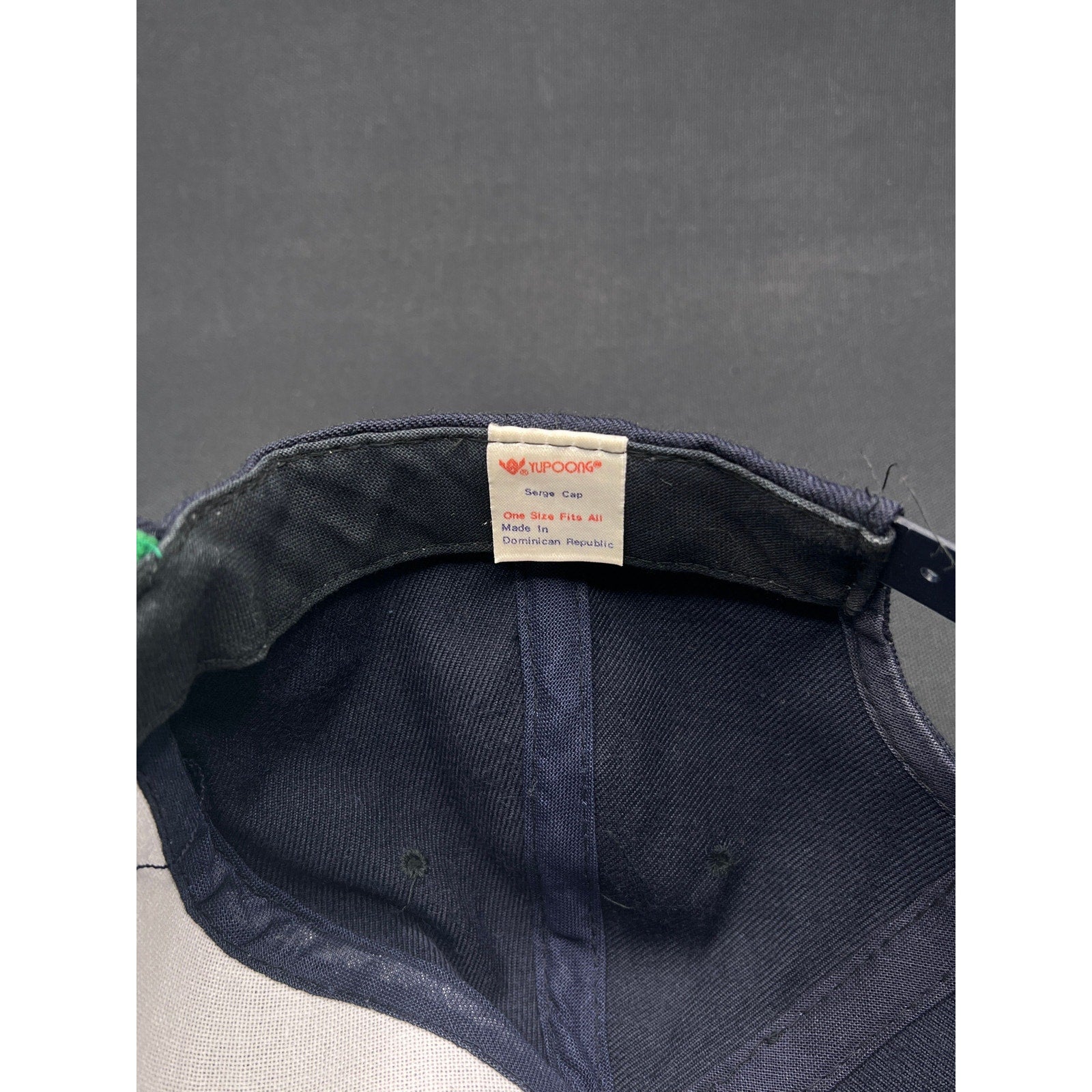 Vintage 1990s NFL ESPN Snapback Hat – Yupoong Serge Cap (Navy/Green Under)