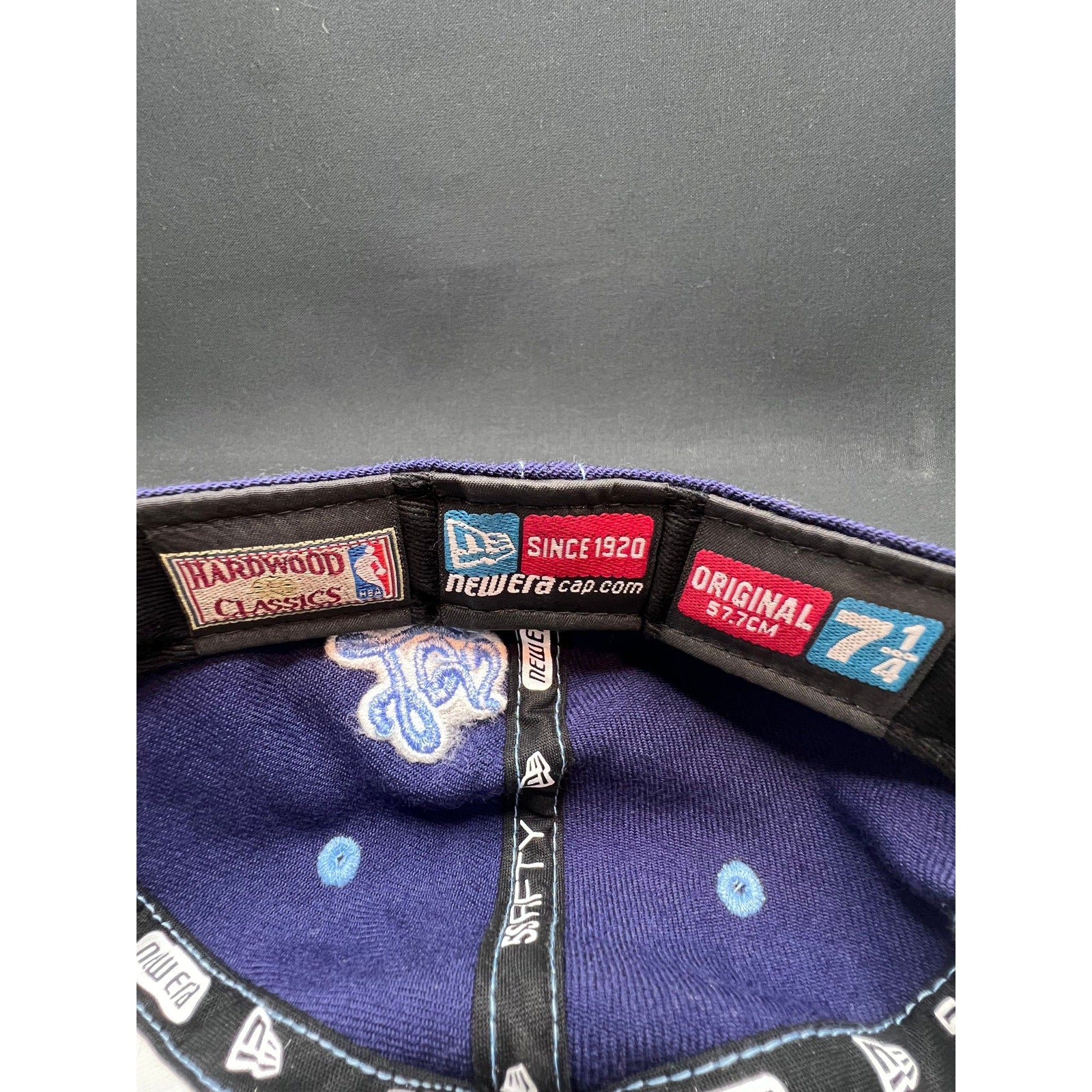 New Era 59FIFTY Hardwood Classics NBA Los Angeles Hat Light Blue Navy 7¼