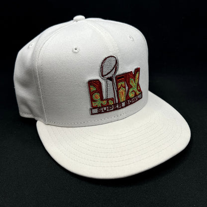 New Era Super Bowl LIX White 9FIFTY Snapback Hat NFL Football Cap