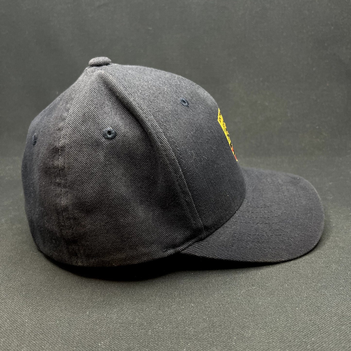 Porsche Woodland Hills Flexfit Hat Black Crest Logo Yupoong Cap M/L