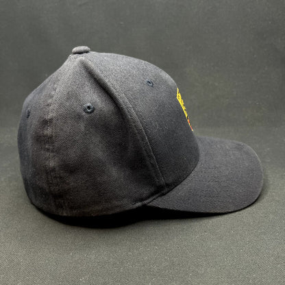 Porsche Woodland Hills Flexfit Hat Black Crest Logo Yupoong Cap M/L