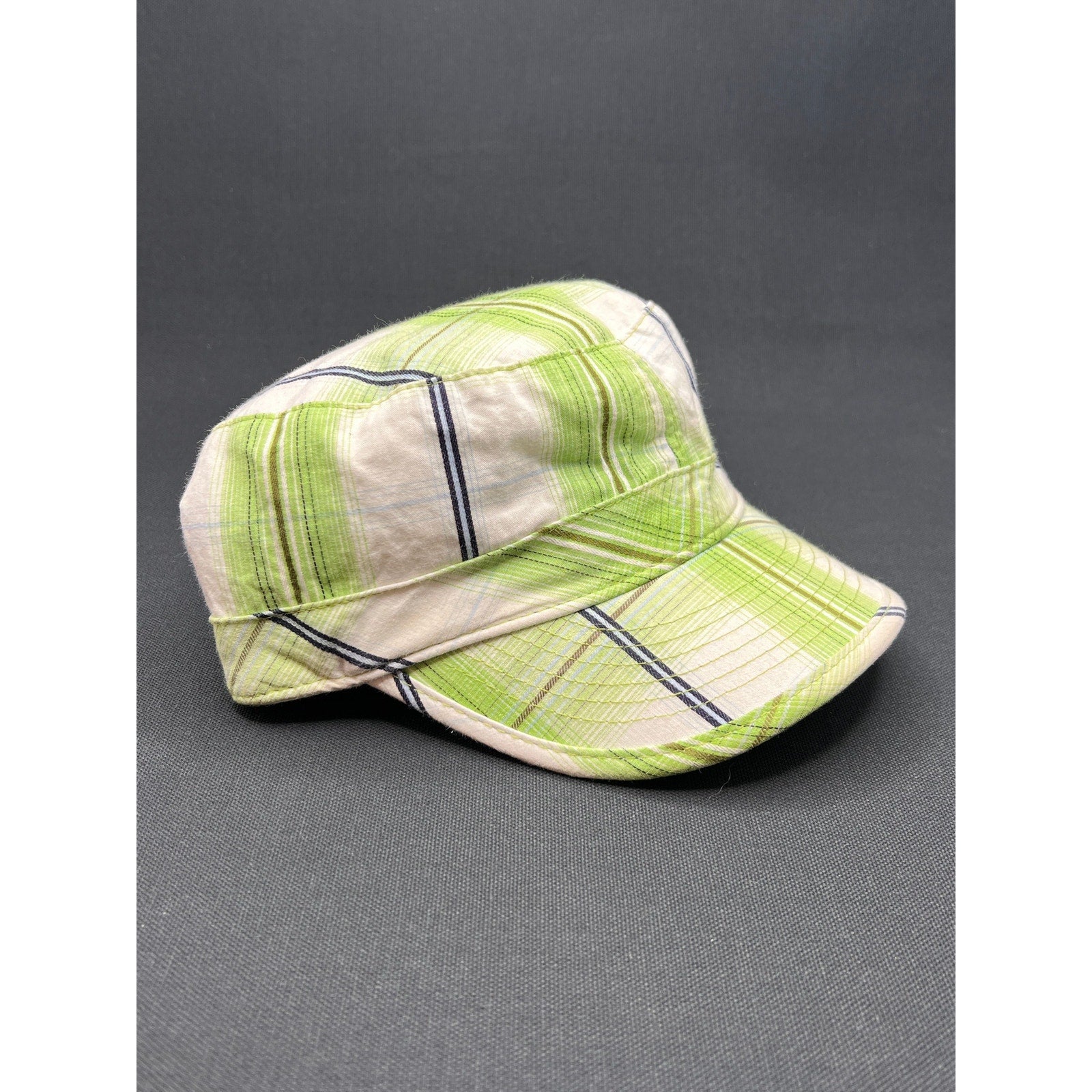 Disney Hannah Montana The Movie Plaid Cadet Cap – Green & White