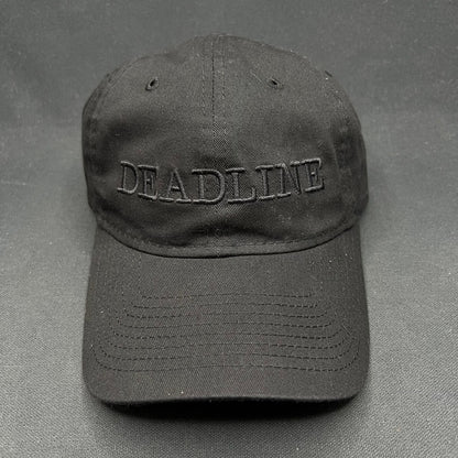 New Era 9TWENTY “Deadline” Black Strapback Hat Tonal Logo