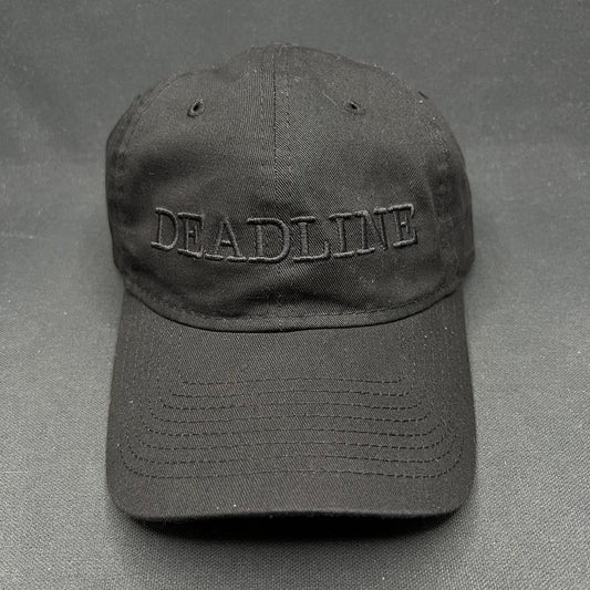 New Era 9TWENTY “Deadline” Black Strapback Hat Tonal Logo