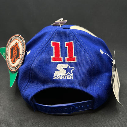 Vintage New York Rangers Starter Tri-Power Snapback Hat Script NHL Wool