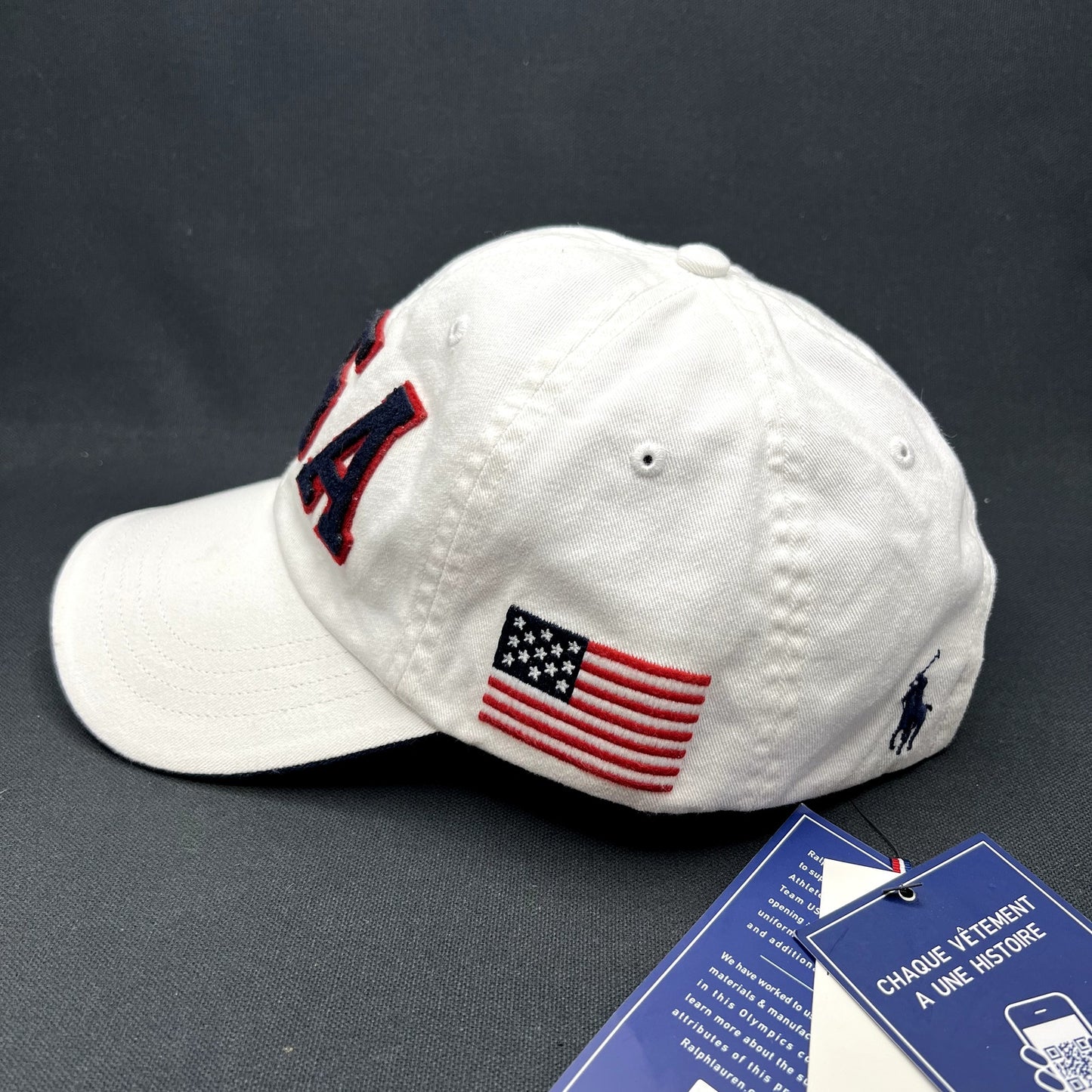 Polo Ralph Lauren Team USA Strapback Hat Olympics White NWT
