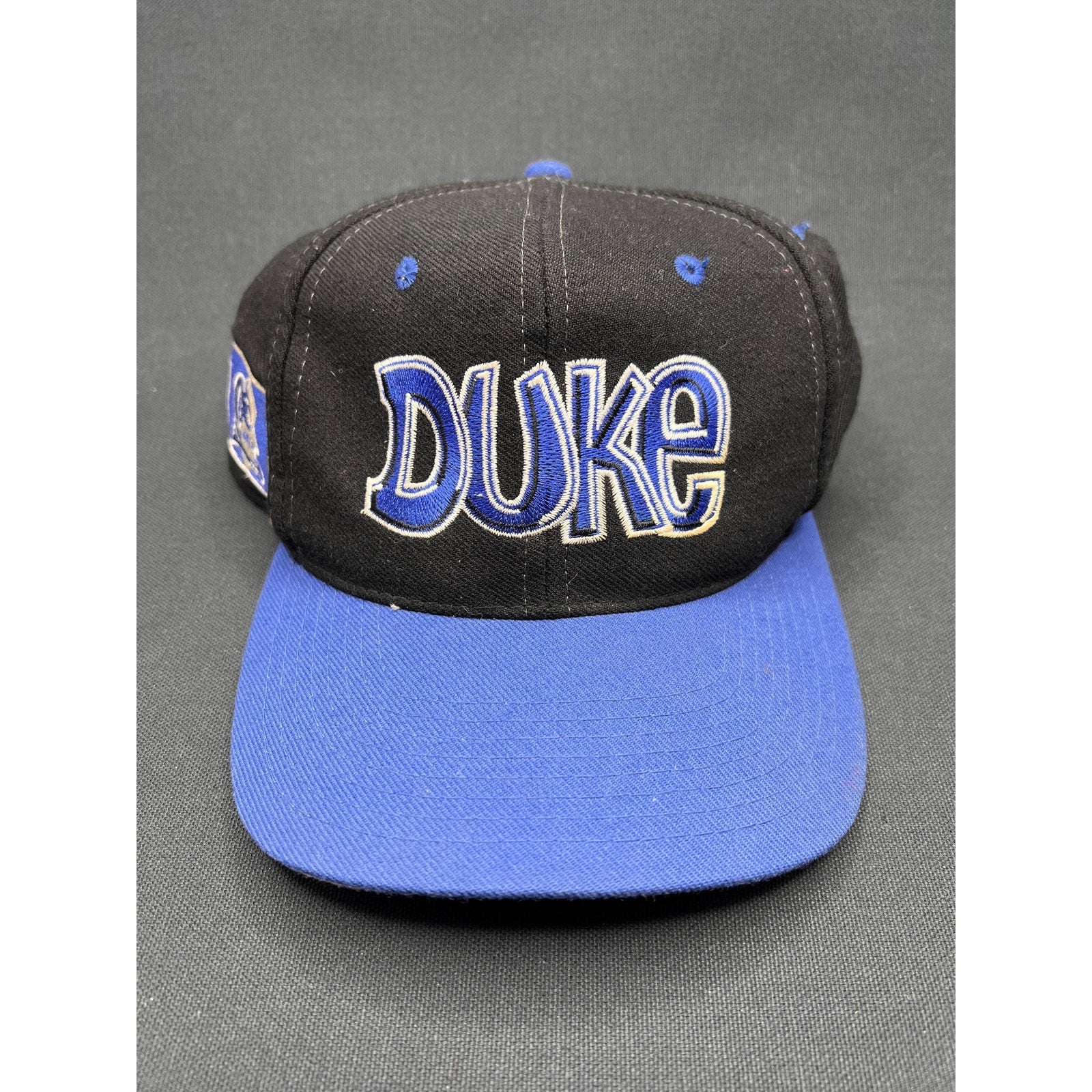 7 1/4 Rare Vintage 90s Duke Blue Devils Graffiti Snapback Hat Top of the World