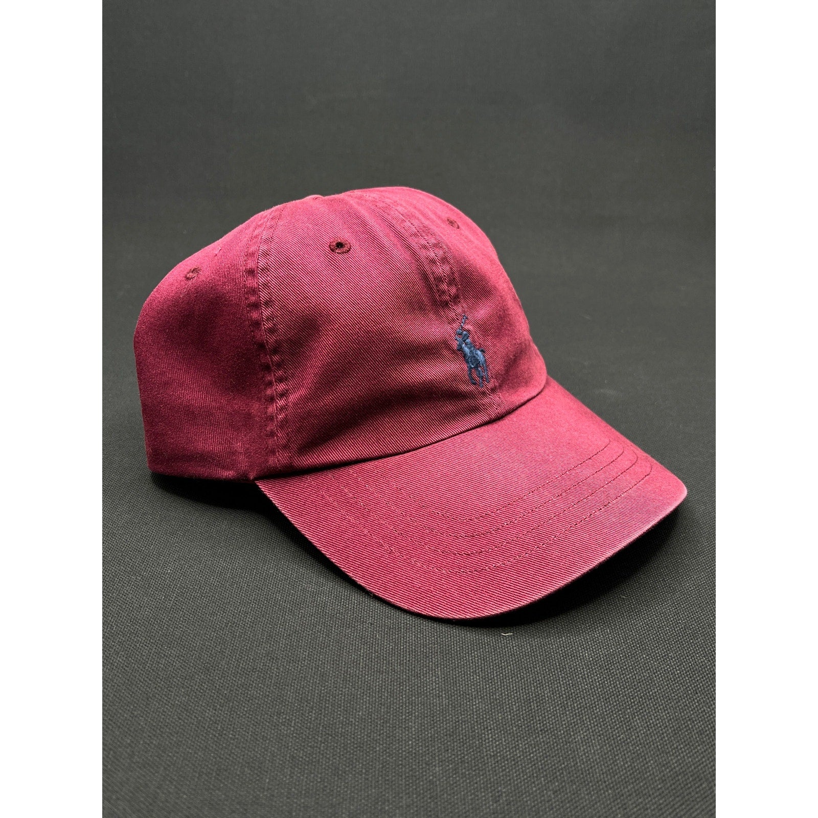 Polo Ralph Lauren Burgundy Washed Dad Hat – Adjustable Cotton Cap