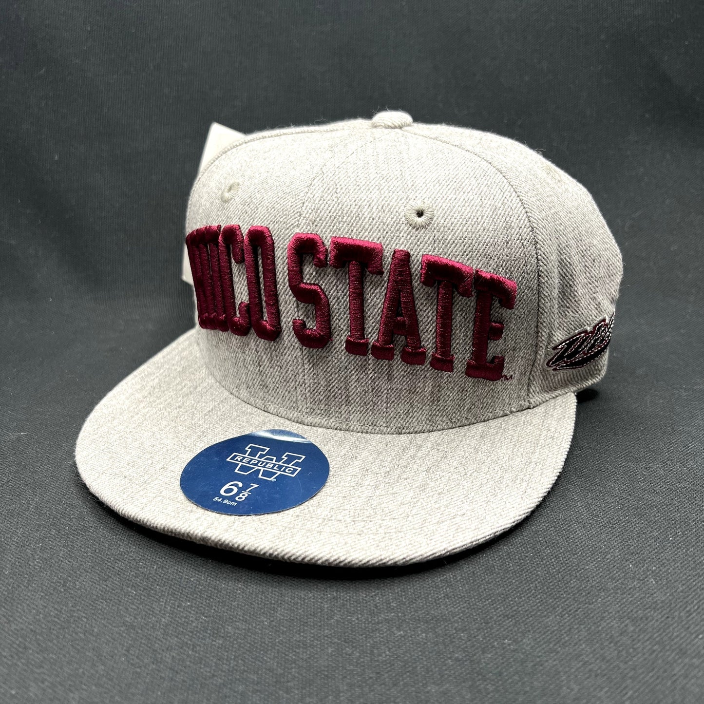 Chico State Wildcats Heather Gray Fitted Hat 6 7/8 NCAA