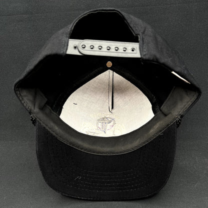 Vintage 90s Seattle Space Needle Snapback Hat Headliners Black USA Travel