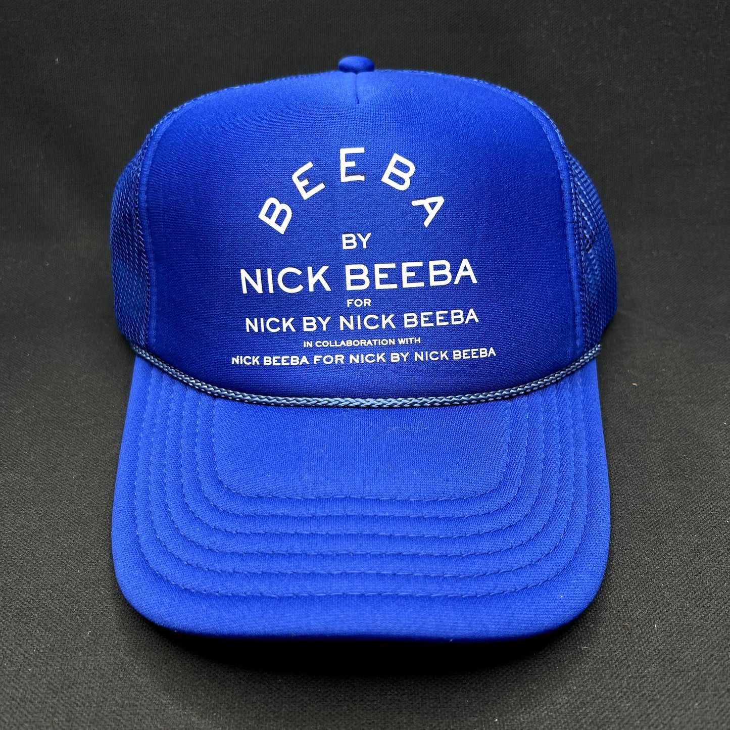 Nick Beeba Tour Trucker Hat Blue Snapback Macklemore Concert Promo