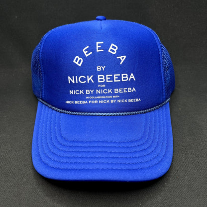 Nick Beeba Tour Trucker Hat Blue Snapback Macklemore Concert Promo