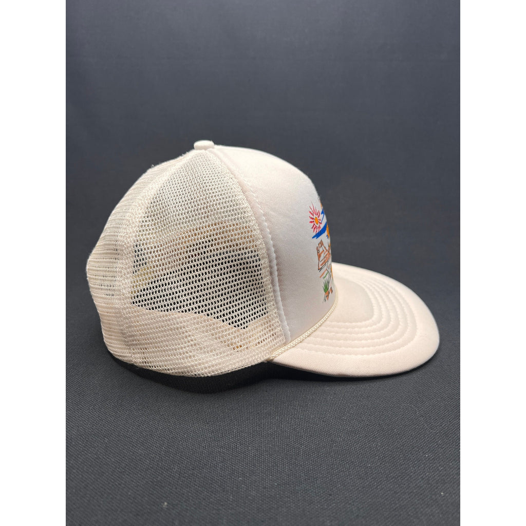 Vintage Late 1980s Arizona Desert Cartoon Trucker Hat – Headmost Taiwan ROC