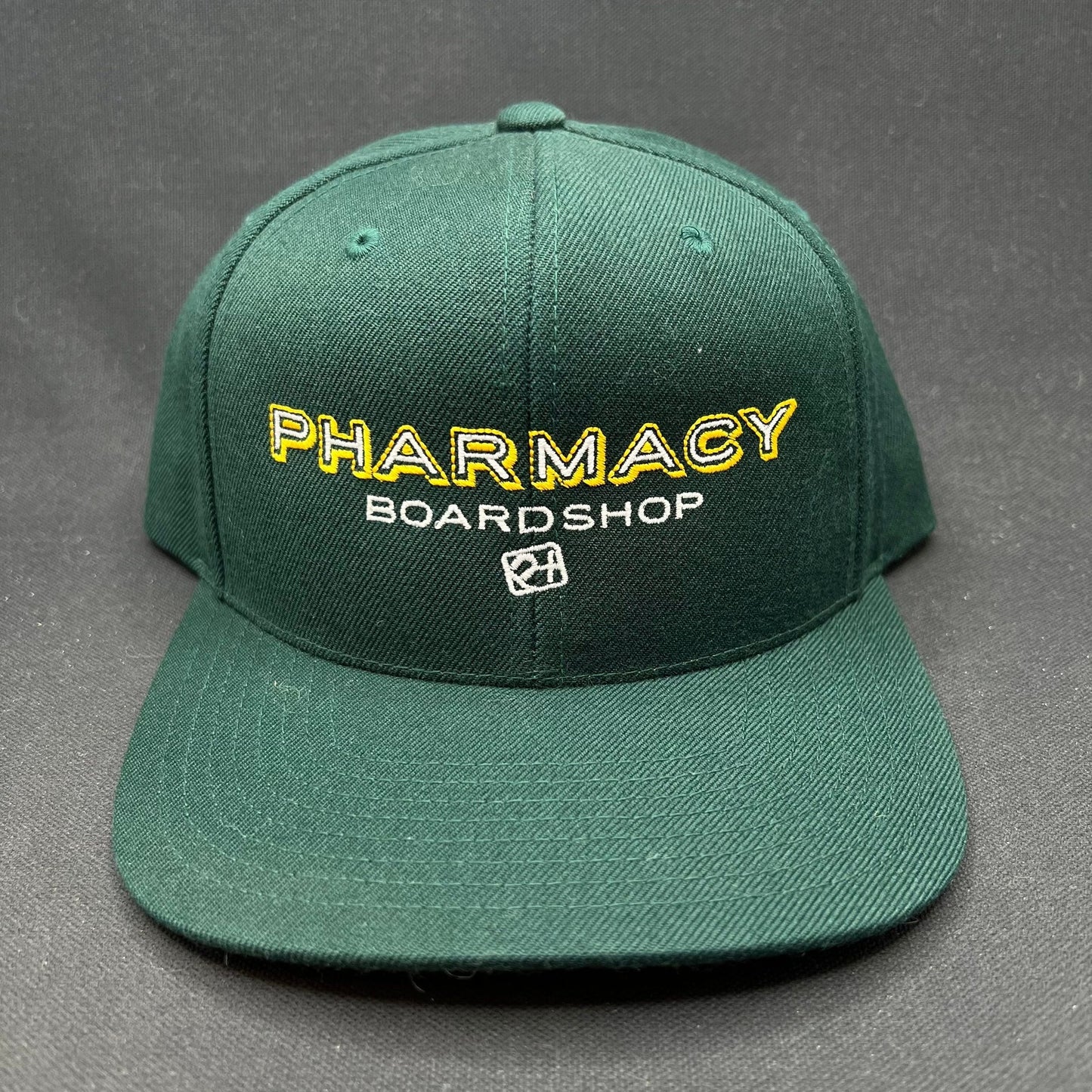 Pharmacy Boardshop Snapback Hat Yupoong Classics 90s Skate