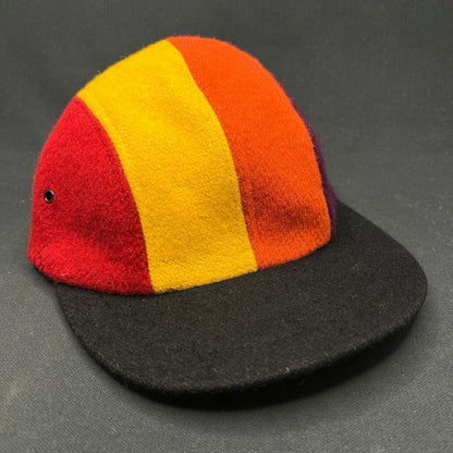 80s New York Hat Co Wool Color Block Fitted Cap USA