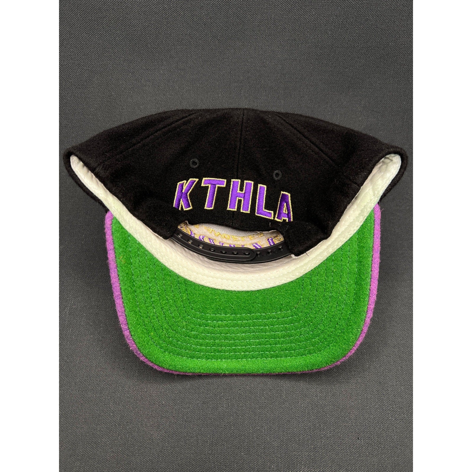Kill the Hype x Los Angeles Lakers Snapback Hat Custom Purple Wool Brim NBA KTH
