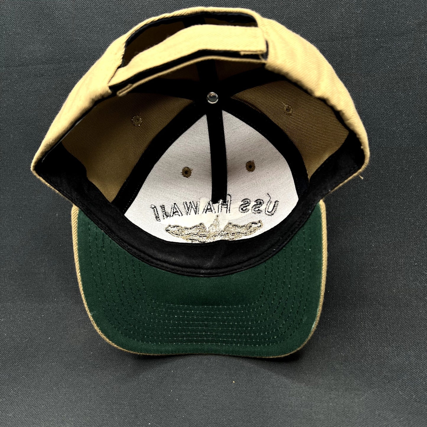 Vintage USS Hawaii SSN-776 Virginia Class Submarine Strapback Hat USA Made