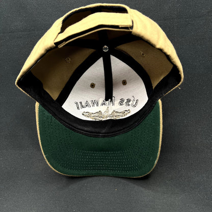 Vintage USS Hawaii SSN-776 Virginia Class Submarine Strapback Hat USA Made