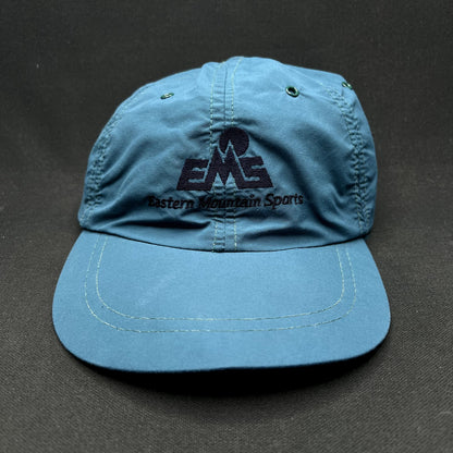 Vintage Eastern Mountain Sports EMS Made USA Nylon Strapback Camp Hat