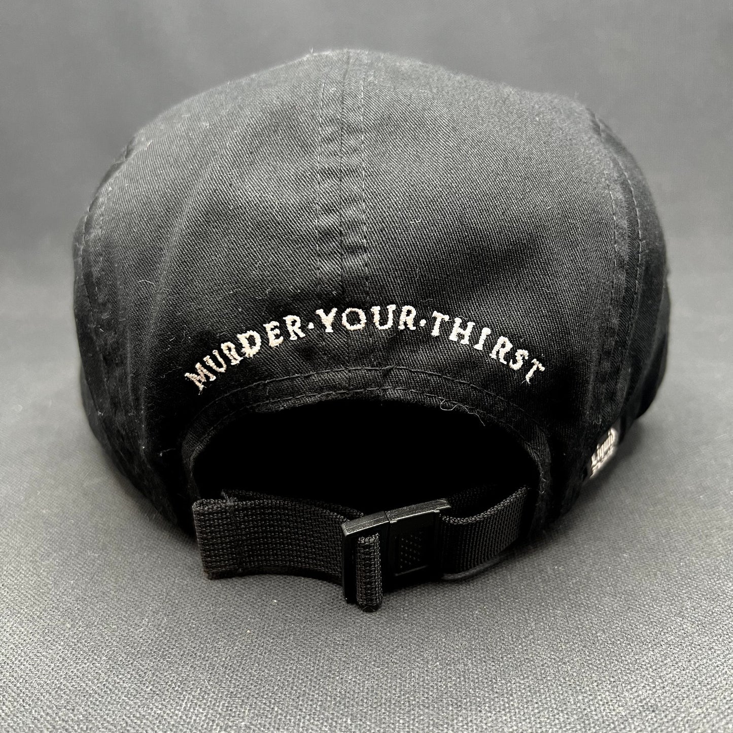 Liquid Death Murder Your Thirst Strapback Hat Black Camp Cap