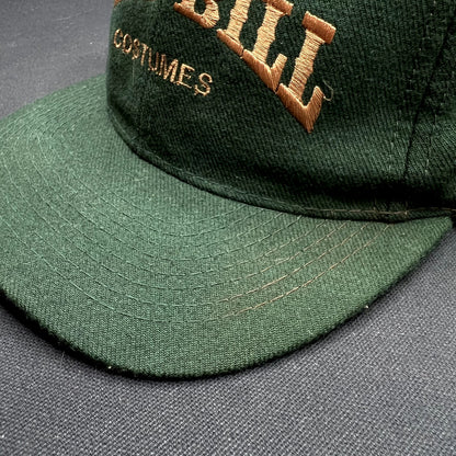 Vintage Wild Bill Costumes Snapback Hat Otto Cap Dark Green USA Western