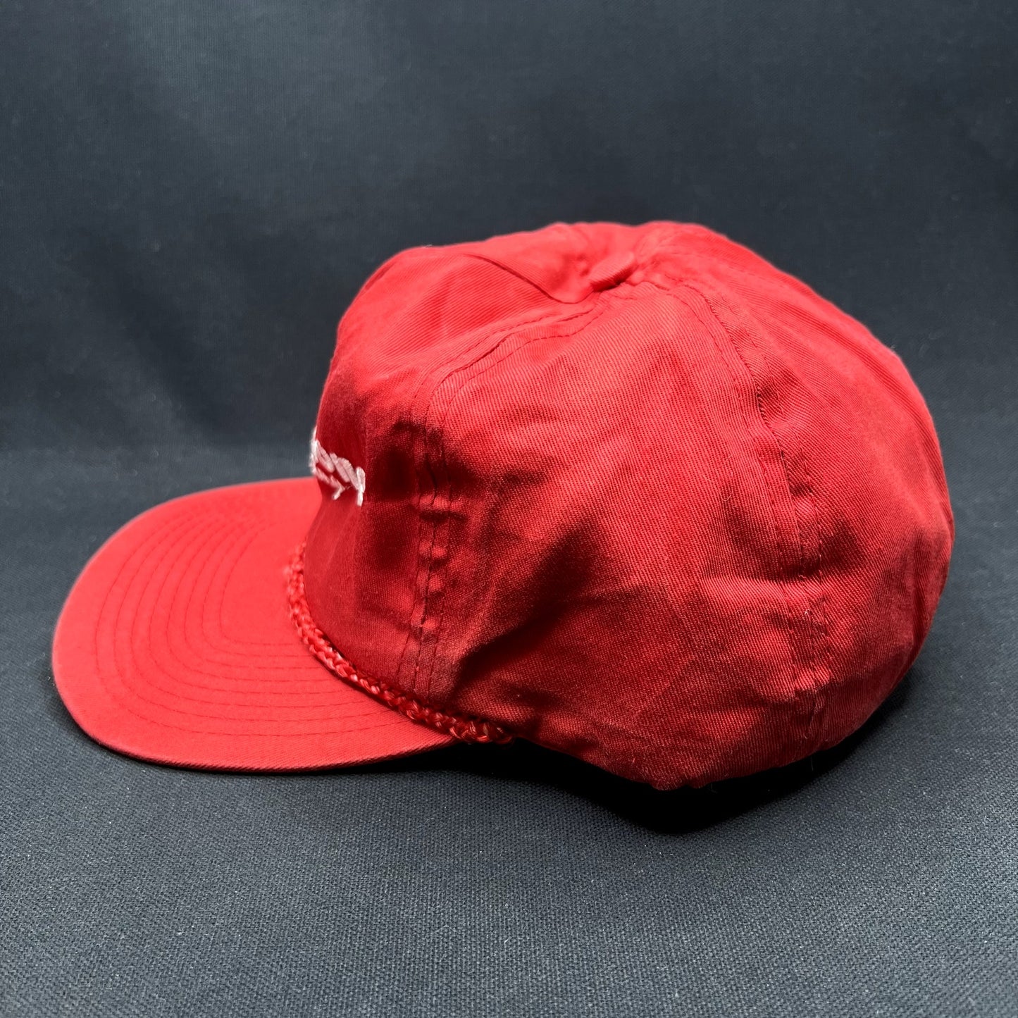 Vintage Firestone Racing Rope Snapback Hat Red IndyCar NASCAR Cap