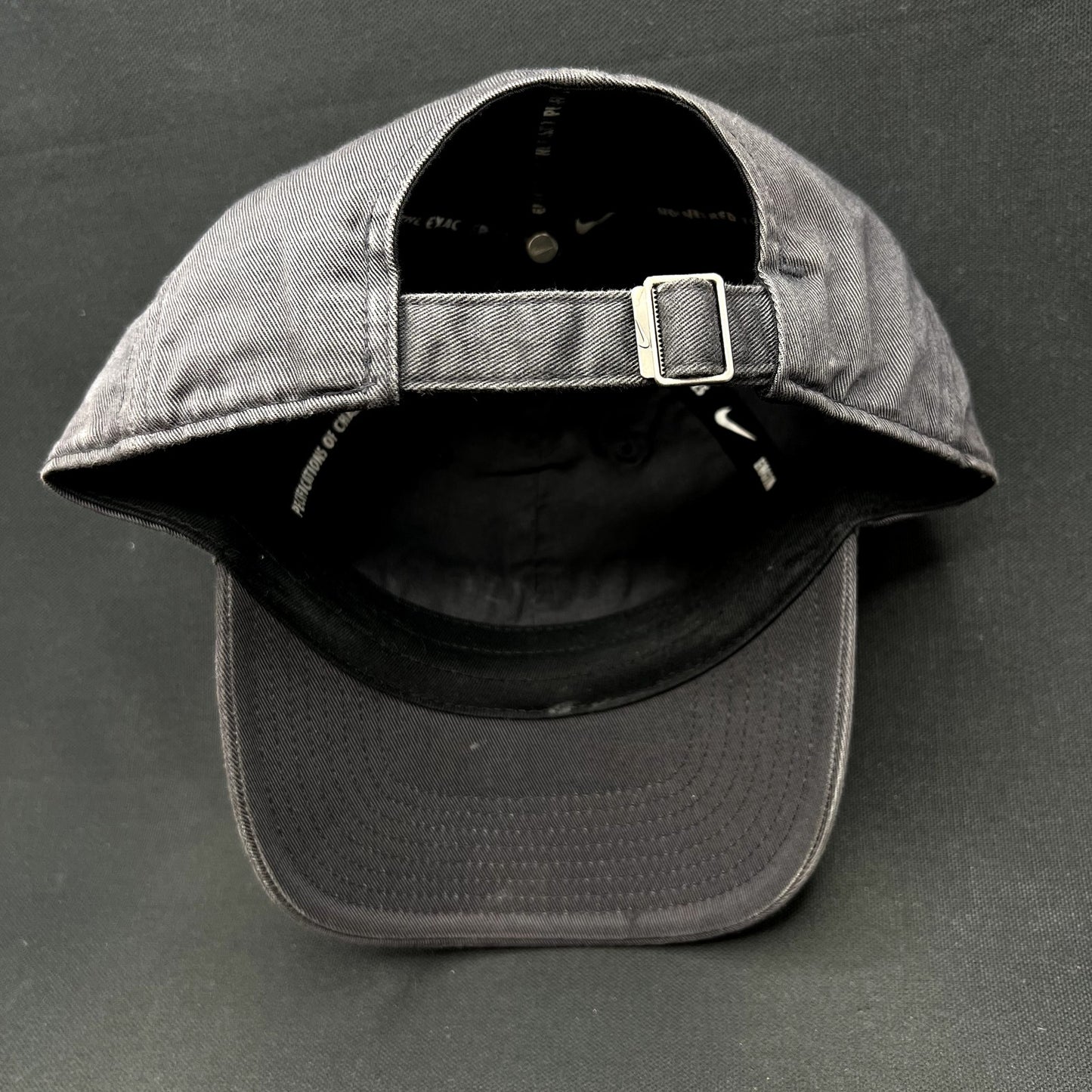 Nike Harvard University Club Strapback Hat Gray Adjustable Campus College M/L