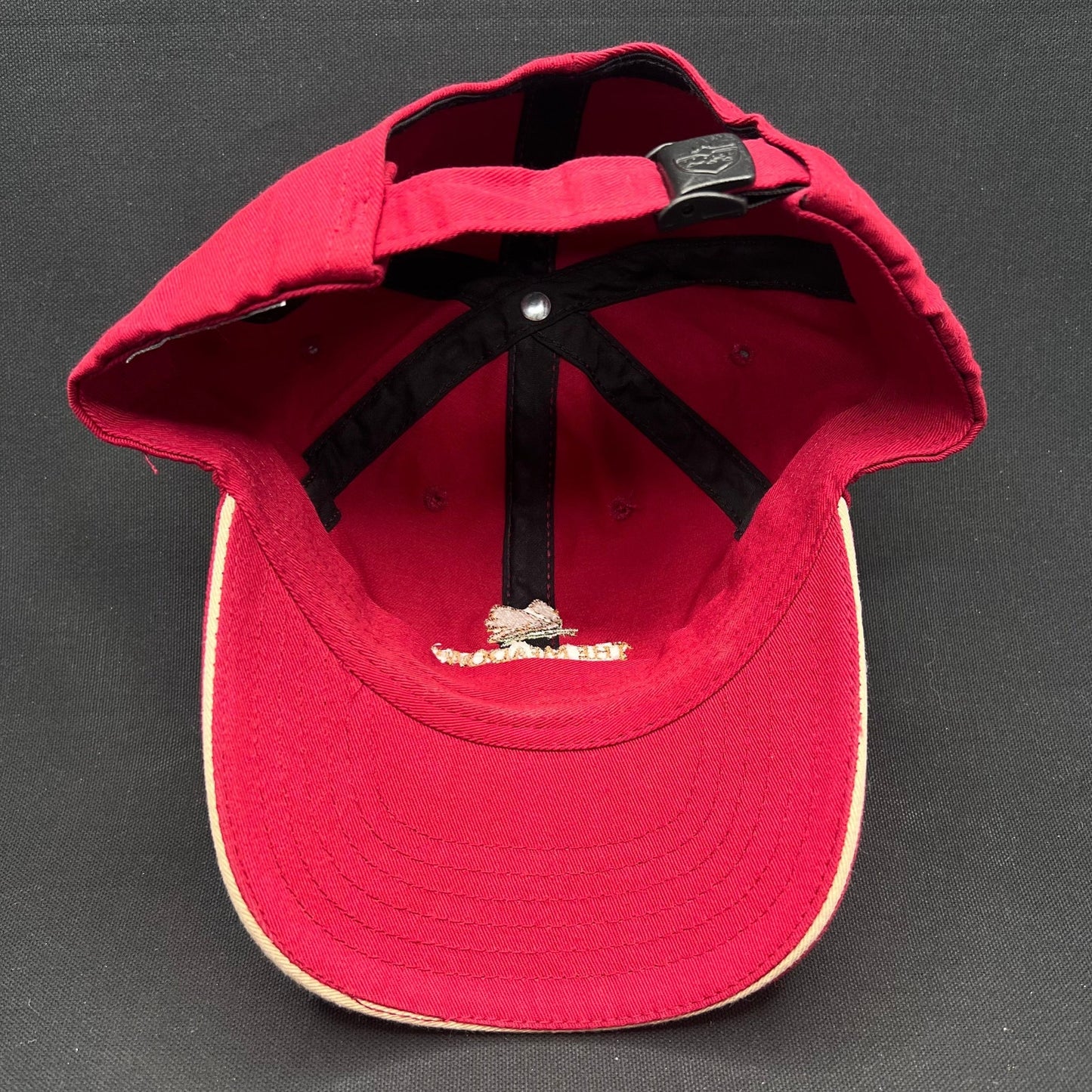 The Meadows Del Mar Golf Club Hat Red Strapback Cap