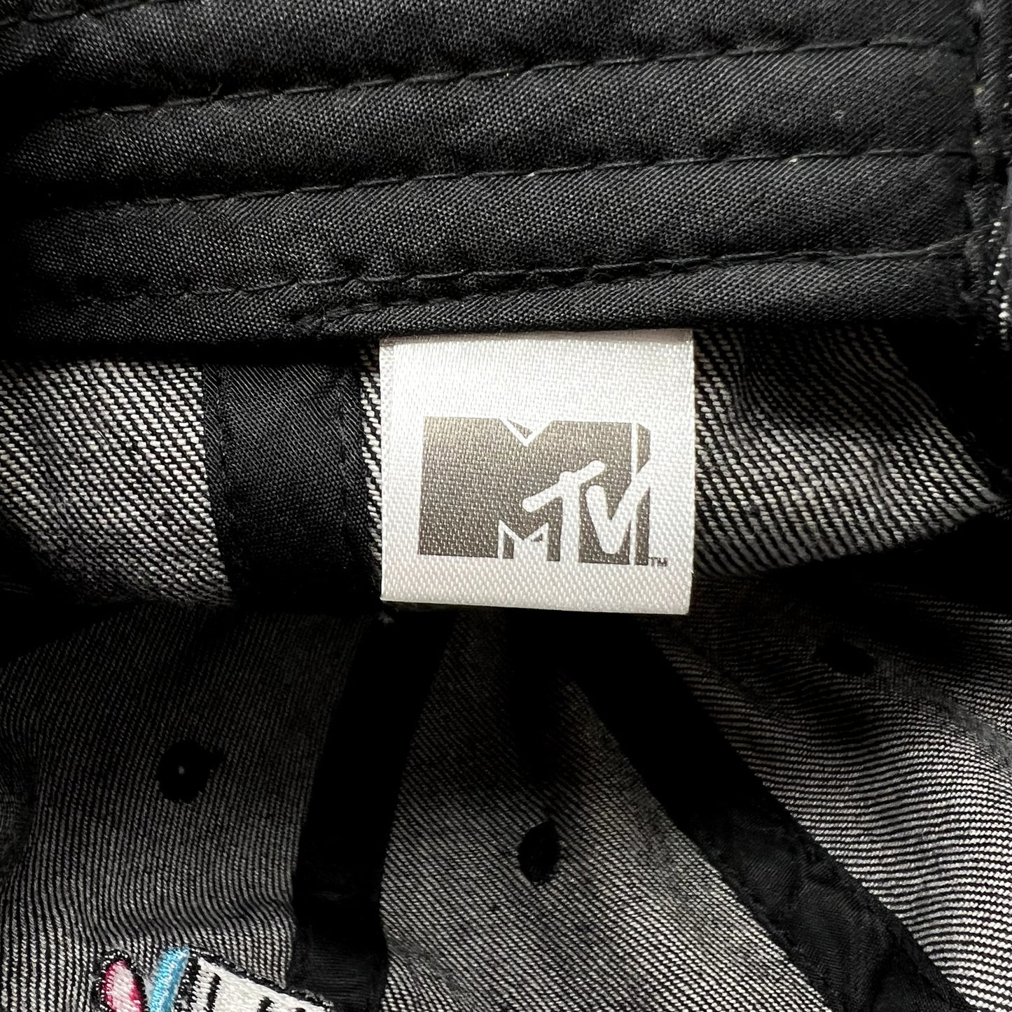 MTV Music Television Checkered Logo Strapback Hat Black 2018 Adjustable Cap