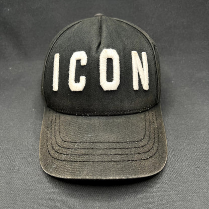 DSQUARED2 ICON Strapback Hat Black Designer Baseball Cap