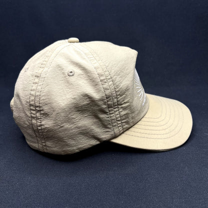 Vuori Investment In Happiness Snapback Hat Beige Nylon Cap