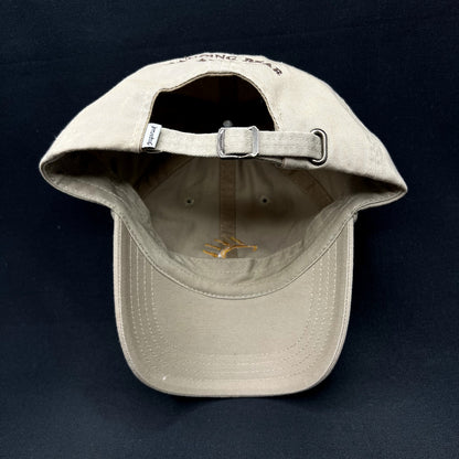 Vintage 2007 Dancing Bear Aspen Strapback Hat Imperial Khaki Resort Ski Colorado
