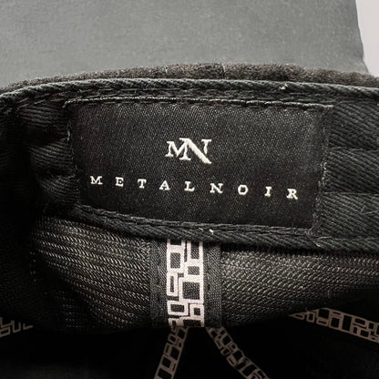 Metal Noir Strapback Hat Black Minimal Designer Jewelry Brand