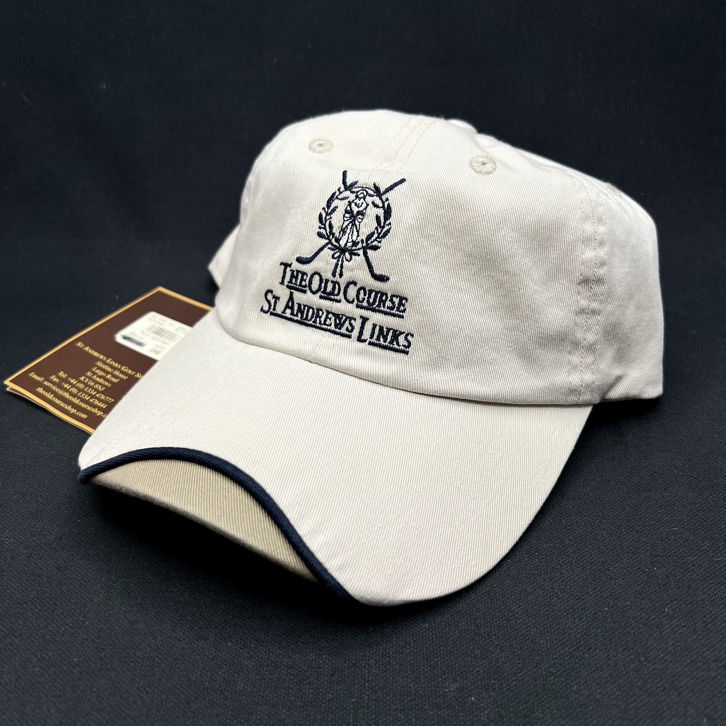 NWT The Old Course St Andrews Links Imperial Strapback Golf Hat Home of Golf