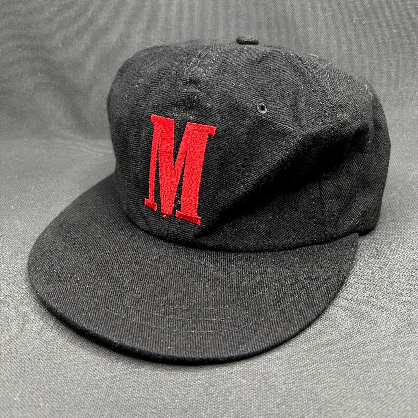 Vintage Marlboro Red “M” Strapback Hat Black Tobacco Promo Cap