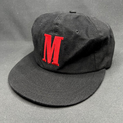 Vintage Marlboro Red “M” Strapback Hat Black Tobacco Promo Cap