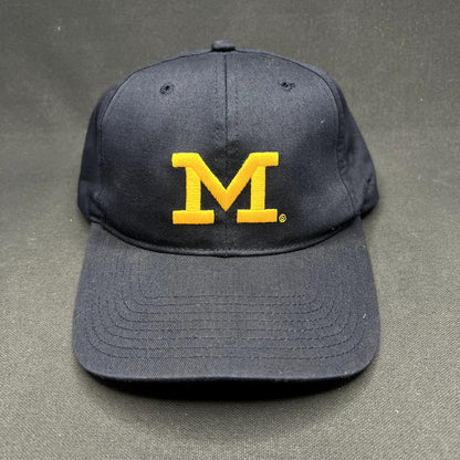 Vintage Michigan Wolverines Block M Snapback Hat Twins Enterprise NCAA