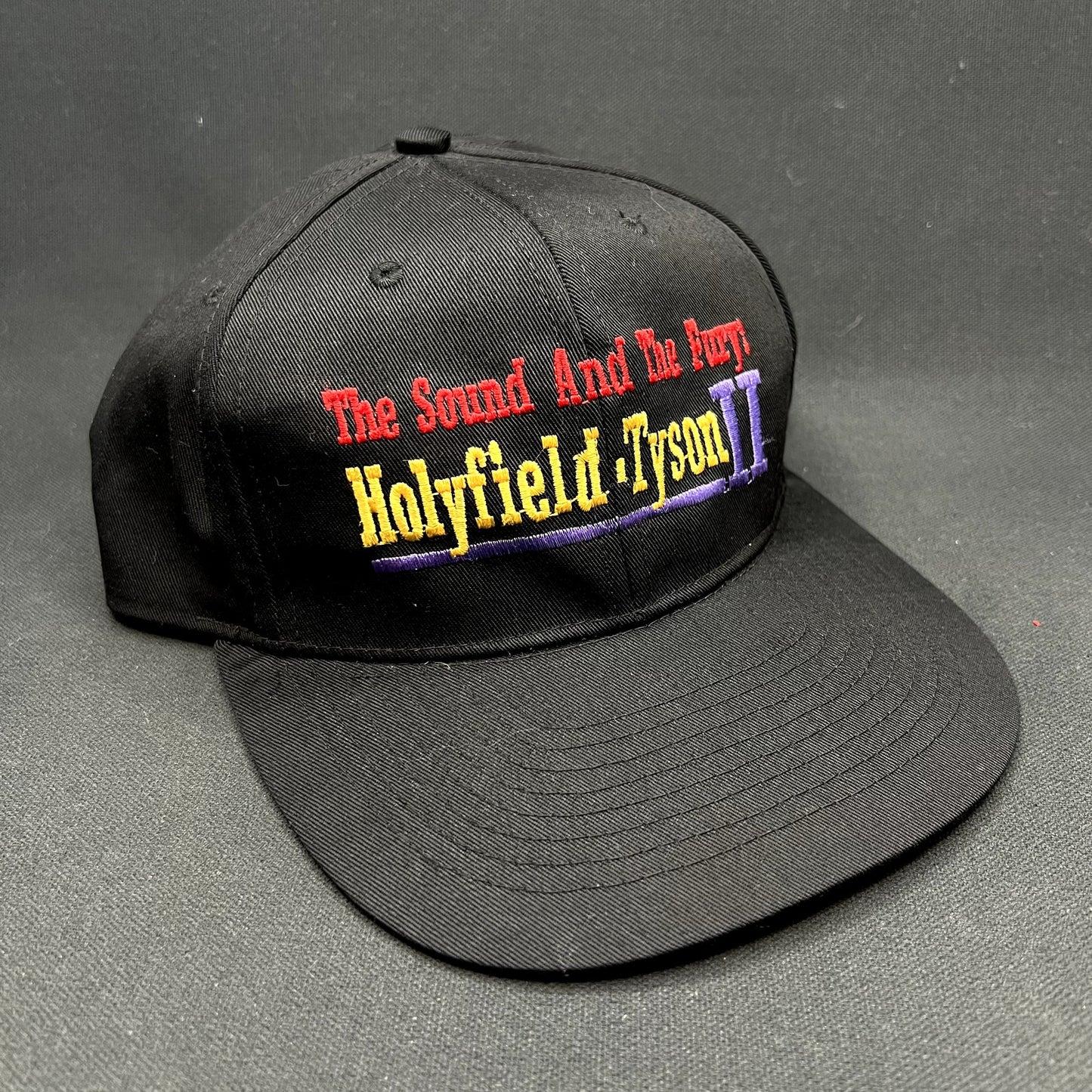 Vintage 1997 Holyfield Tyson II The Sound And The Fury Snapback Hat Boxing MGM