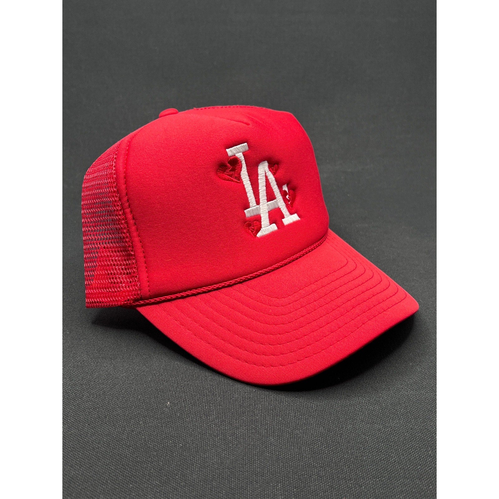 Red LA Hearts 'Dodgers' Trucker Hat – Nissin Cap Mesh Snapback