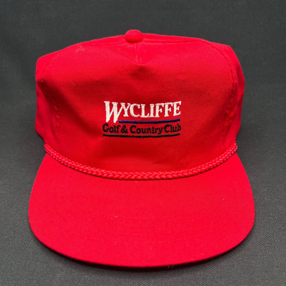 Vintage Wycliffe Golf & Country Club Rope Snapback Hat Yupoong