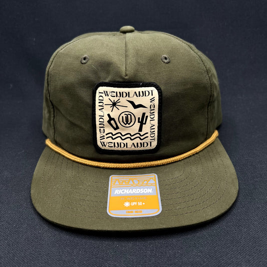 Wendlandt Brewery Richardson Outdoor Snapback Hat Olive Mexico Beer