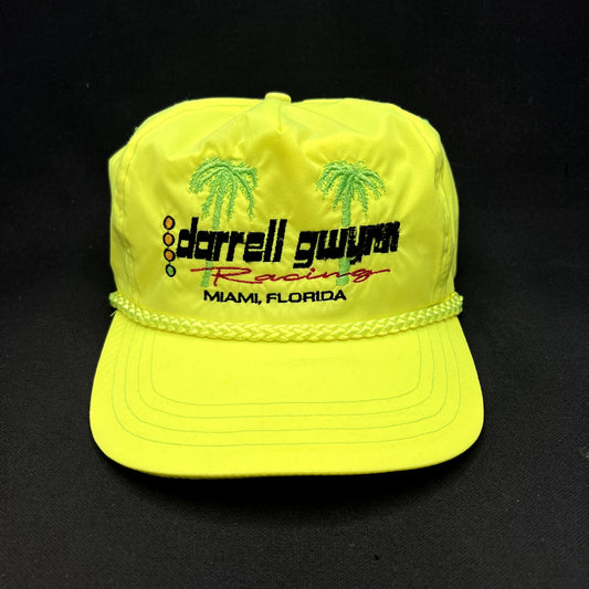 Vintage Darrell Gwynn Racing Miami Florida Neon Snapback Hat Sportcap Taiwan