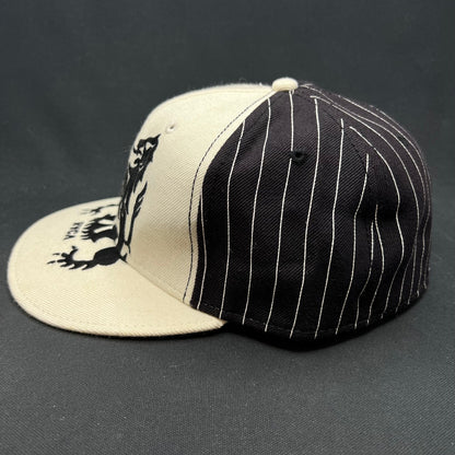 7 1/2 RVCA Crest Graphic Fitted Hat Black White Y2K
