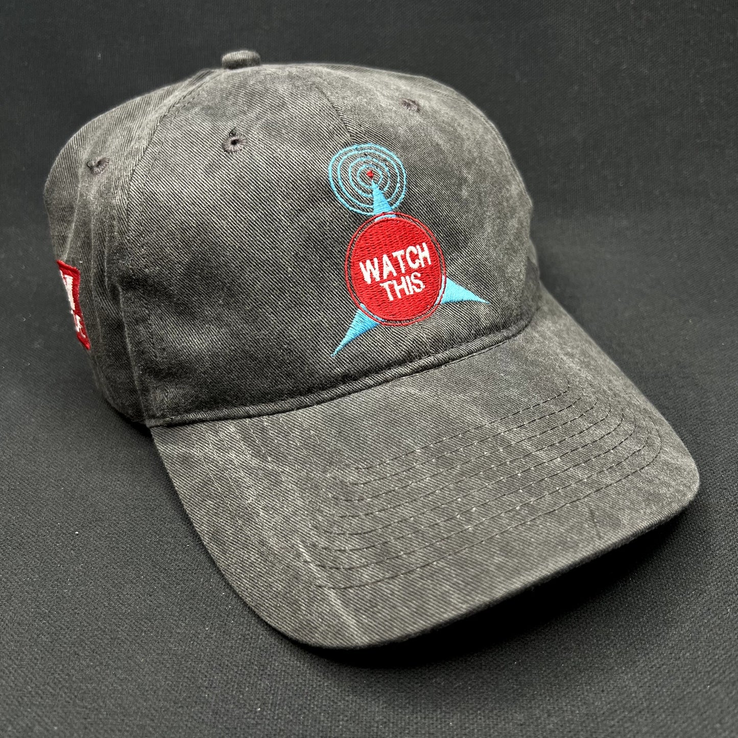Vintage Watch This TV Guide Promo Strapback Hat KC Caps Gray Cap