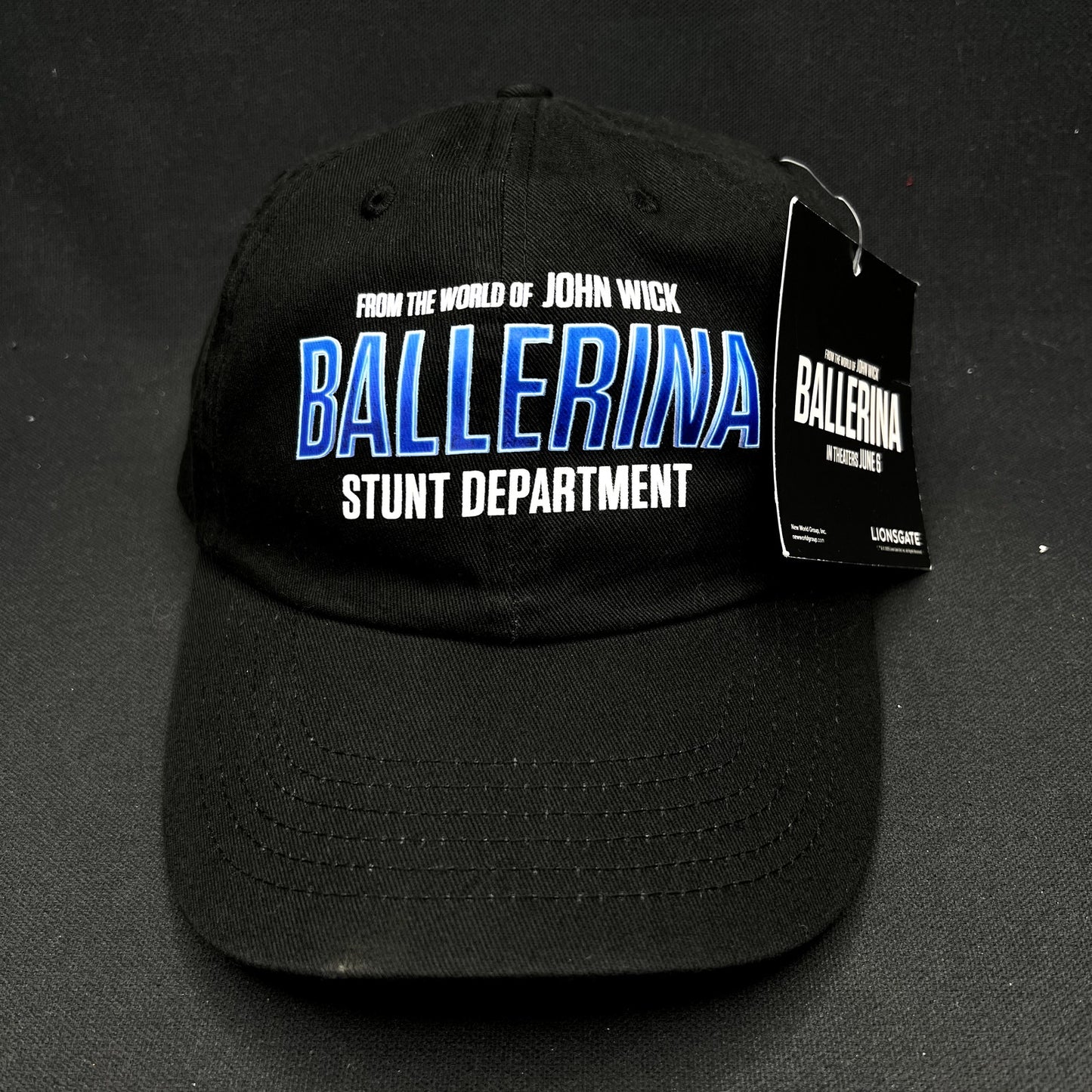 John Wick Ballerina Stunt Department Cast Crew Strapback Hat Lionsgate 2025