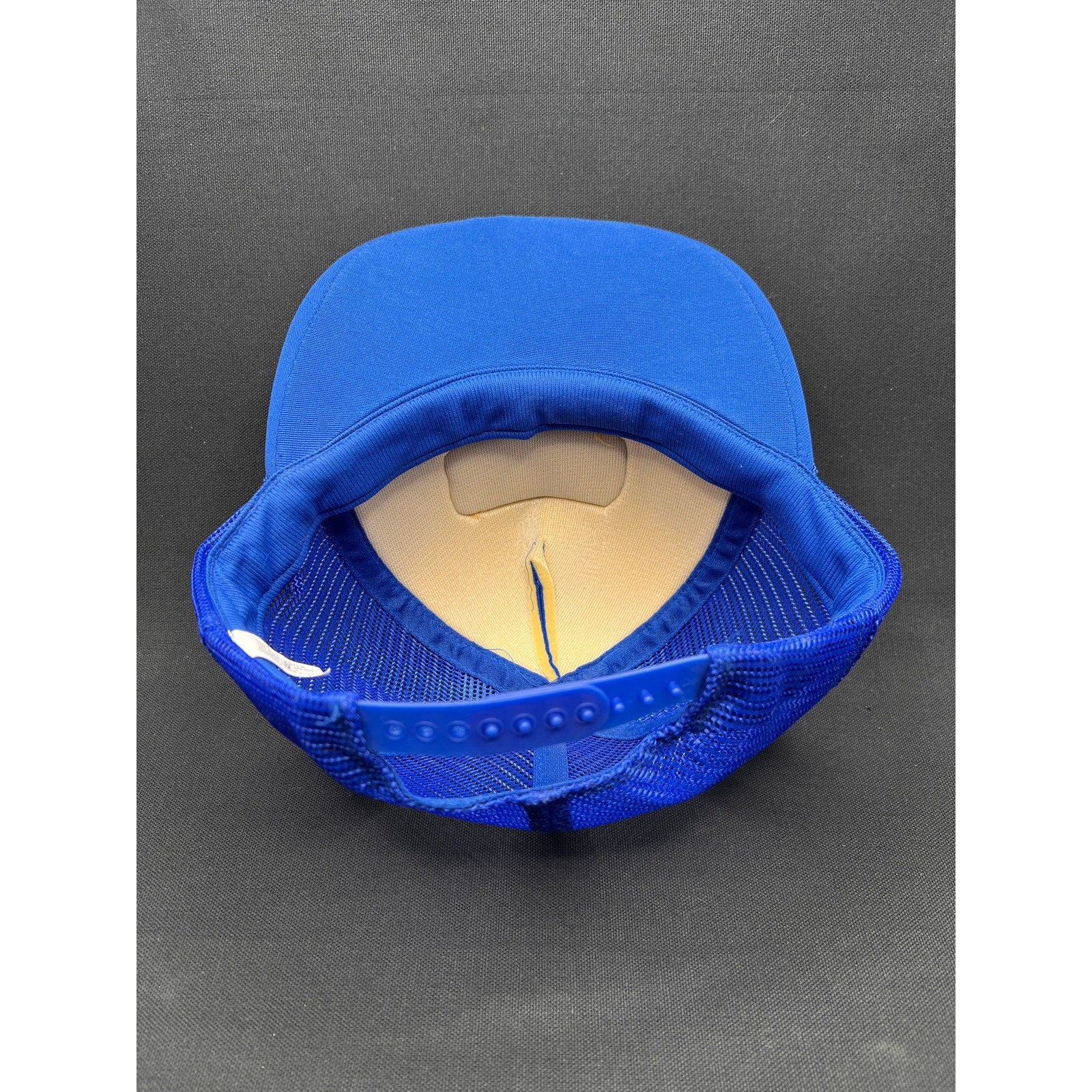 Vintage 1980s Catalina Blue and Gold Trucker Hat with Laurel Brim