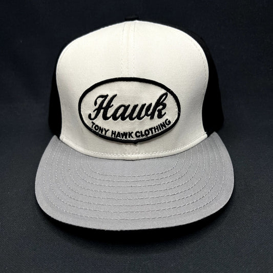 Tony Hawk Hawk Clothing Retro Logo Strapback Hat Black White OSFM