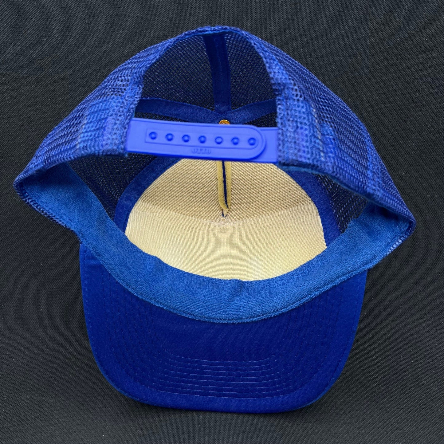 Vintage BECK Trucker Hat Blue Otto Snapback Graphic Foam Mesh Cap
